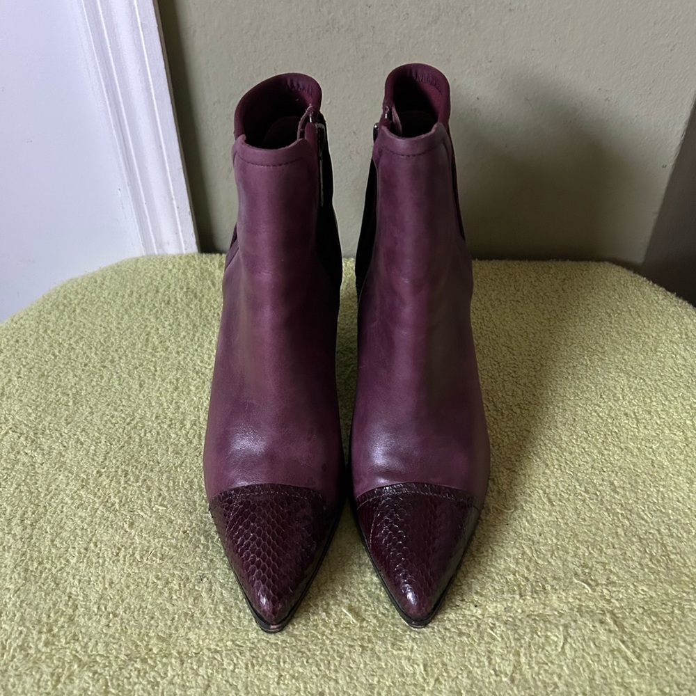 Donald J. Pliner Plum Ankle Boots - Picture 2 of 11